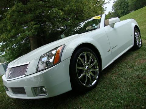 Alpine White Cadillac XLR -V Series Roadster.  Click to enlarge.