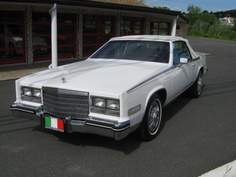 White Cadillac Eldorado Biarritz Convertible.  Click to enlarge.