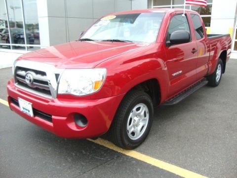 Barcelona Red Metallic Toyota Tacoma Access Cab.  Click to enlarge.