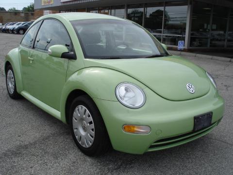 Cyber Green Metallic Volkswagen New Beetle GL Coupe.  Click to enlarge.