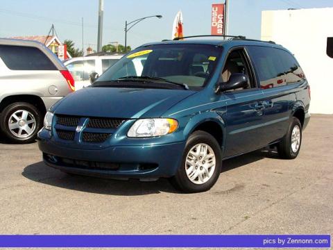 Aquamarine Metallic Dodge Grand Caravan Sport.  Click to enlarge.
