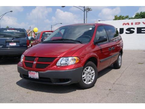 Inferno Red Crystal Pearl Dodge Caravan SE.  Click to enlarge.