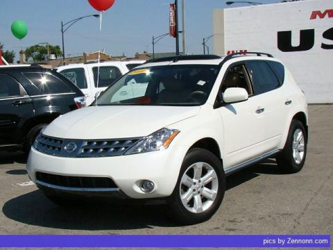 Pearl White Nissan Murano SL AWD.  Click to enlarge.