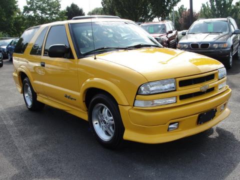 Yellow Chevrolet Blazer Xtreme.  Click to enlarge.