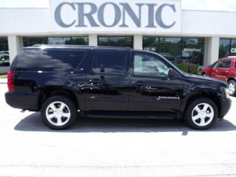 Black Chevrolet Suburban 1500 LT.  Click to enlarge.