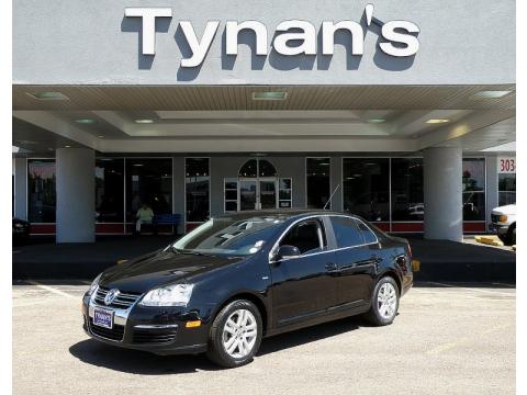 Black Volkswagen Jetta Wolfsburg Edition Sedan.  Click to enlarge.