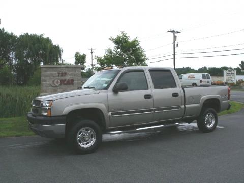 Light Pewter Metallic Chevrolet Silverado 2500HD LS Crew Cab 4x4.  Click to enlarge.