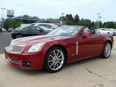 Crystal Red Cadillac XLR V Series Roadster.  Click to enlarge.