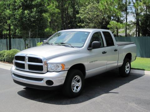 Bright Silver Metallic Dodge Ram 1500 SLT Quad Cab 4x4.  Click to enlarge.