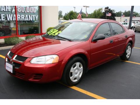Inferno Red Pearlcoat Dodge Stratus SE Sedan.  Click to enlarge.