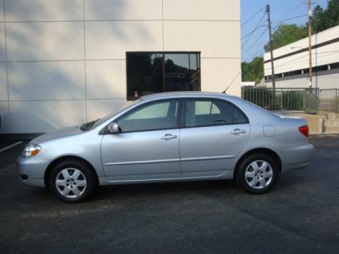 Silver Streak Mica Toyota Corolla LE.  Click to enlarge.