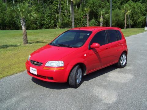 Victory Red Chevrolet Aveo LT Hatchback.  Click to enlarge.