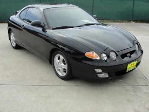 Jet Black Hyundai Tiburon .  Click to enlarge.