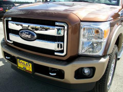 Golden Bronze Metallic Ford F250 Super Duty King Ranch Crew Cab 4x4.  Click to enlarge.