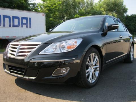 Black Noir Pearl Hyundai Genesis 4.6 Sedan.  Click to enlarge.