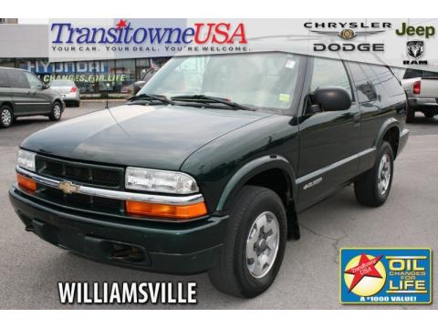 Dark Green Metallic Chevrolet Blazer LS 4x4.  Click to enlarge.