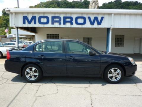 Dark Blue Metallic Chevrolet Malibu LT V6 Sedan.  Click to enlarge.