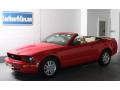 2007 Ford Mustang V6 Deluxe Convertible Torch Red