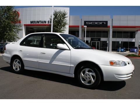 Super White Toyota Corolla LE. Click to enlarge. Super White Toyota Corolla LE. Click to enlarge.