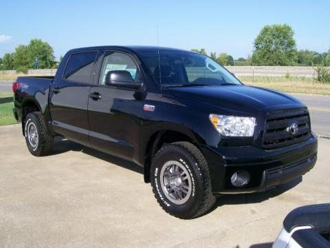 Black 2010 Toyota Tundra TRD Rock Warrior CrewMax 4x4 with Black interior 