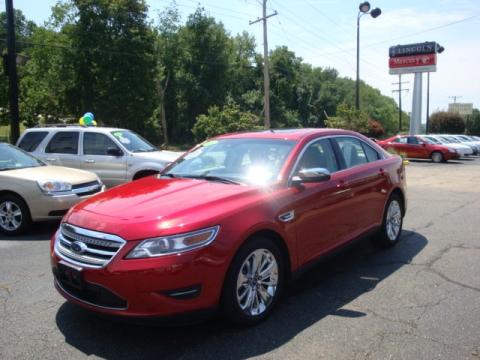Red Candy Metallic Ford Taurus Limited.  Click to enlarge.