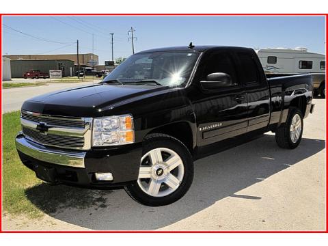 Black Chevrolet Silverado 1500 LT Extended Cab Texas Edition.  Click to enlarge.