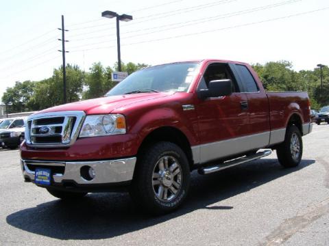 Redfire Metallic Ford F150 XLT SuperCab 4x4.  Click to enlarge.