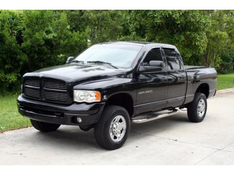 Black Dodge Ram 2500 Laramie Quad Cab 4x4.  Click to enlarge.