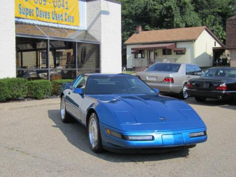 Quasar Blue Metallic Chevrolet Corvette Convertible.  Click to enlarge.