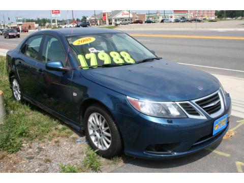 Fusion Blue Metallic Saab 9-3 2.0T Sport Sedan.  Click to enlarge.