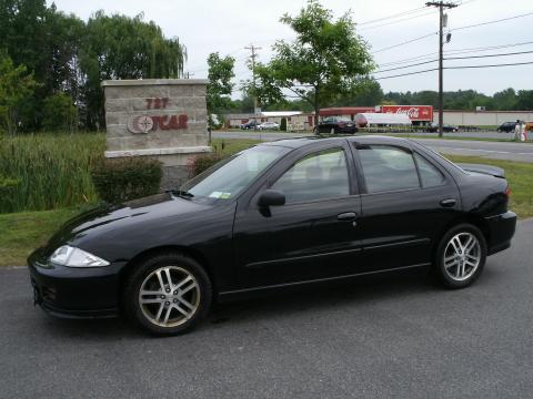 Black Chevrolet Cavalier Sedan.  Click to enlarge.