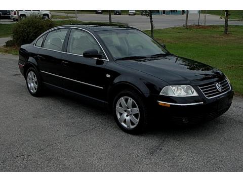 Black Volkswagen Passat GLX 4Motion Sedan.  Click to enlarge.