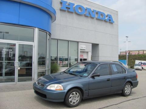 Cyclone Blue Metallic Honda Civic LX Sedan.  Click to enlarge.