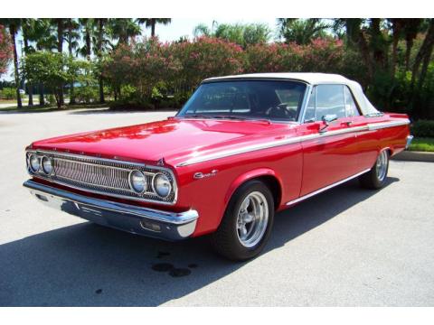 Bright Red Dodge Coronet 440 Convertible.  Click to enlarge.