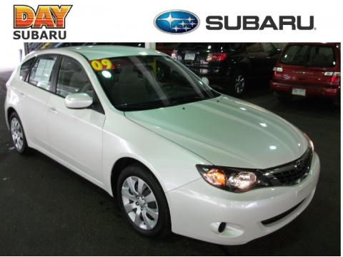 Satin White Pearl Subaru Impreza 2.5i Wagon.  Click to enlarge.