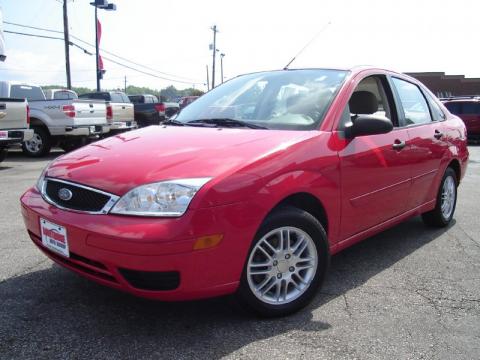 Infra-Red Ford Focus ZX4 SE Sedan.  Click to enlarge.