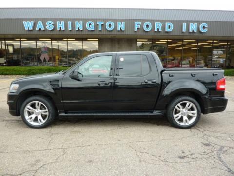 Black Ford Explorer Sport Trac Adrenalin 4x4.  Click to enlarge.