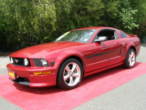 Dark Candy Apple Red Ford Mustang GT/CS California Special Coupe.  Click to enlarge.