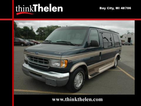 Medium Wedgewood Blue Metallic Ford E Series Van E150 Conversion Van.  Click to enlarge.