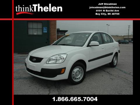 Clear White Kia Rio Sedan. Click to enlarge. Clear White Kia Rio Sedan. Click to enlarge.