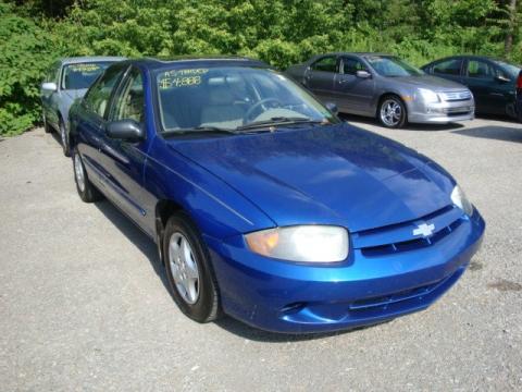Arrival Blue Metallic Chevrolet Cavalier Sedan.  Click to enlarge.