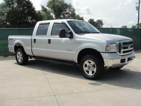 Silver Metallic Ford F250 Super Duty Lariat FX4 Crew Cab 4x4.  Click to enlarge.