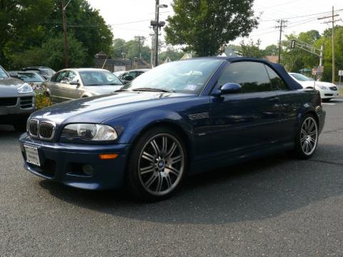 Mystic Blue Metallic BMW M3 Convertible.  Click to enlarge.