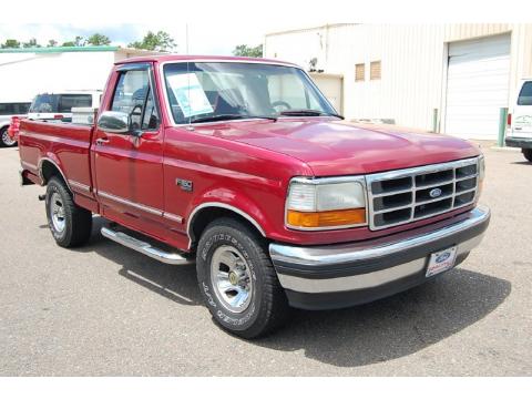 Electric Currant Red Pearl Ford F150 XL Regular Cab.  Click to enlarge.