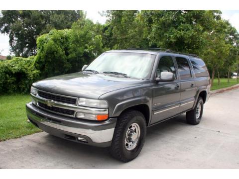 Medium Charcoal Gray Metallic Chevrolet Suburban 2500 LT 4x4.  Click to enlarge.