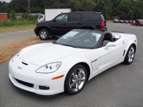 Arctic White Chevrolet Corvette Grand Sport Convertible.  Click to enlarge.