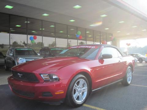 Red Candy Metallic Ford Mustang V6 Convertible.  Click to enlarge.
