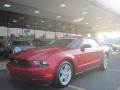2010 Ford Mustang V6 Convertible Red Candy Metallic