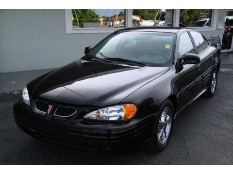 Black Pontiac Grand Am SE Sedan.  Click to enlarge.