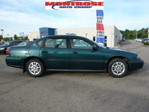 Dark Jade Green Metallic Chevrolet Impala .  Click to enlarge.